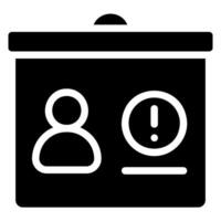 presentation glyph icon vector
