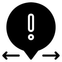 conflict glyph icon vector
