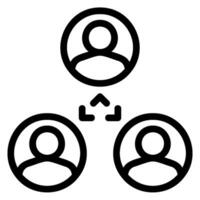 third party line icon vector
