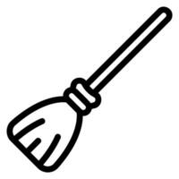 broom line icon vector