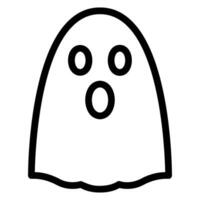 ghost line icon vector