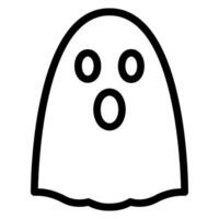 icono de línea fantasma vector