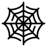 araña webs línea icono vector