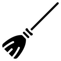 broom glyph icon vector