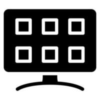 mood board glyph icon vector