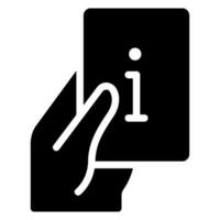 info glyph icon vector