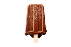 ai generado chocolate hielo crema con transparente antecedentes. ai png