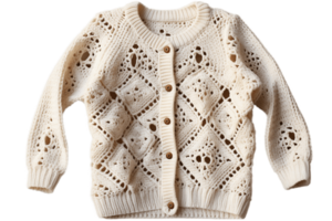 AI generated Cardigan with Transparent Background. AI png