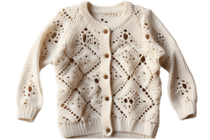 ai generato cardigan con trasparente sfondo. ai png