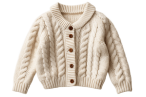 ai generato cardigan con trasparente sfondo. ai png