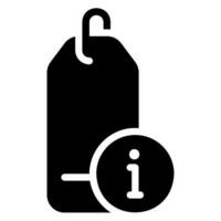 price tag glyph icon vector