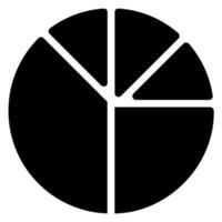 pie chart glyph icon vector