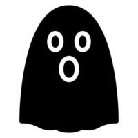 ghost glyph icon vector