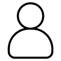 user line icon vector