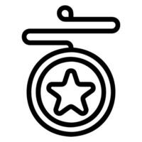 yoyo line icon vector