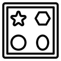 puzzle line icon vector