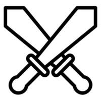 sword line icon vector