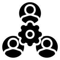 organization glyph icon vector