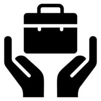 work experience glyph icon vector
