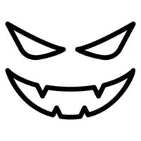 devil line icon vector