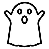 ghost line icon vector
