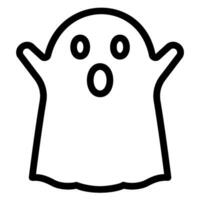 ghost line icon vector