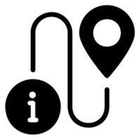 location glyph icon vector