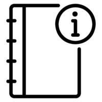 notebook line icon vector