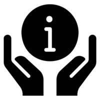 hands glyph icon vector