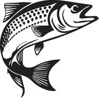 a fish jumping out of the water vector