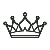 a crown icon on a white background vector