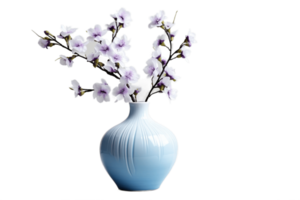 ai generiert Blume Vase mit transparent Hintergrund. ai png