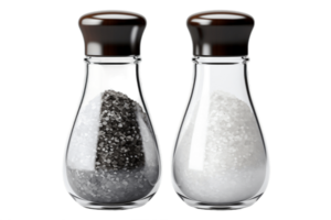 AI generated Salt and Pepper Shakers with Transparent Background. AI png