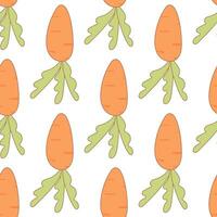 easter carrot vegetable food colored pattern texti vector