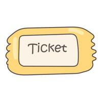 valentine's day ticket cinema theater date love vector