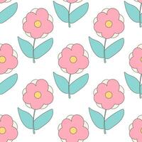 flowers garden warm beautiful vector pattern t