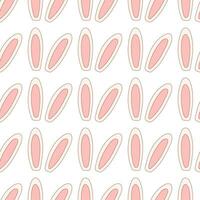 easter hare ears colored hunting pattern textile vector