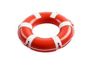 AI generated Lifebuoy with Transparent Background. AI png