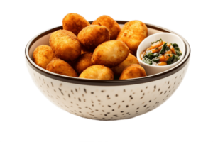 AI generated Coxinha and Rissole on Transparent Background. AI png