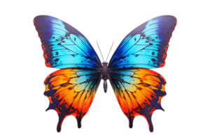 ai généré animé papillon avec transparent Contexte. ai png