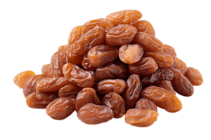 ai généré séché raisins secs sur une transparent Contexte. ai png