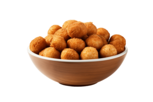 ai generado coxinha y croqueta en transparente antecedentes. ai png