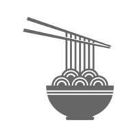 Noodles icon logo vector