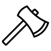 axe line icon vector