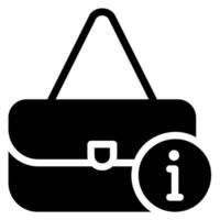 bag glyph icon vector