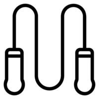 jumping rope line icon vector