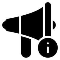 megaphone glyph icon vector