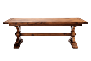 AI generated Dining Table with Transparent Background. AI png