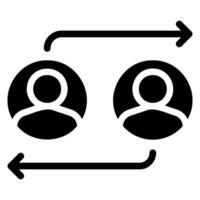 different glyph icon vector
