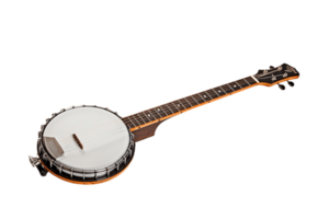 ai gerado banjo com uma transparente fundo. ai png